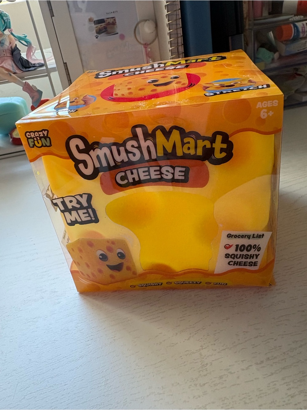 Smushmart squeeze cheese squishy